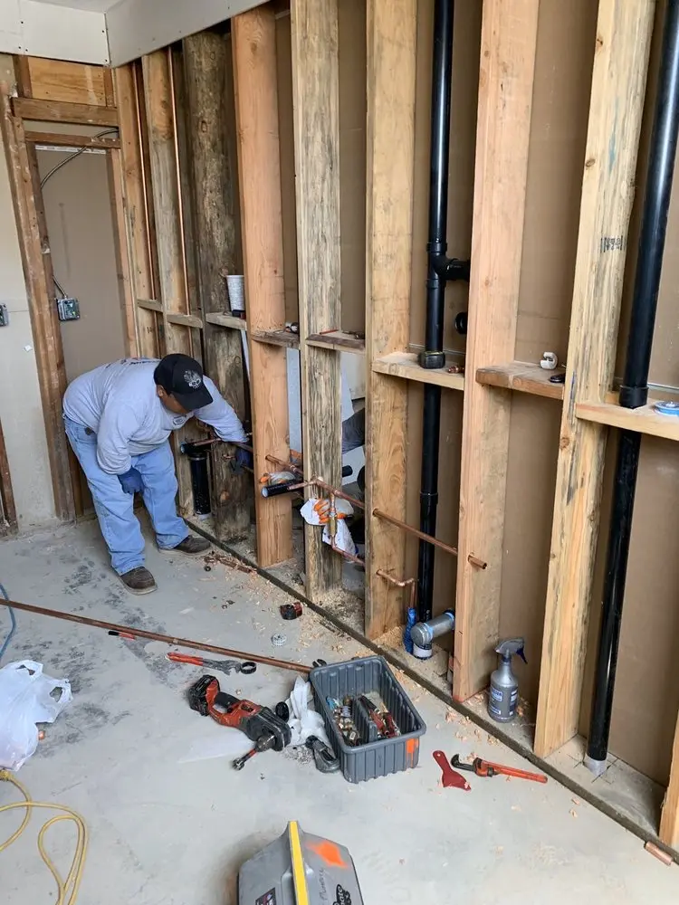 Commercial rough-in plumbing for Gas Line Repair in Forest East